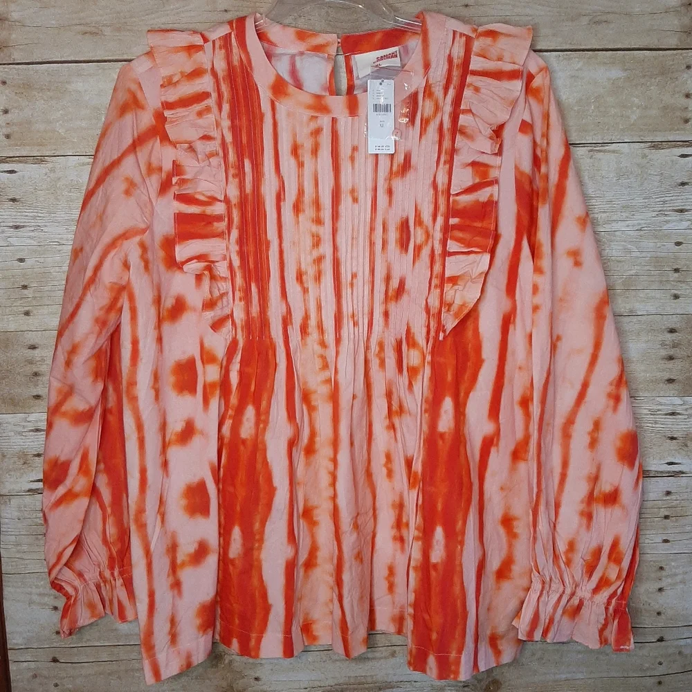 Samant Chauhan Anthropologie Tie Dye Blouse, XL - Picture 2 of 5